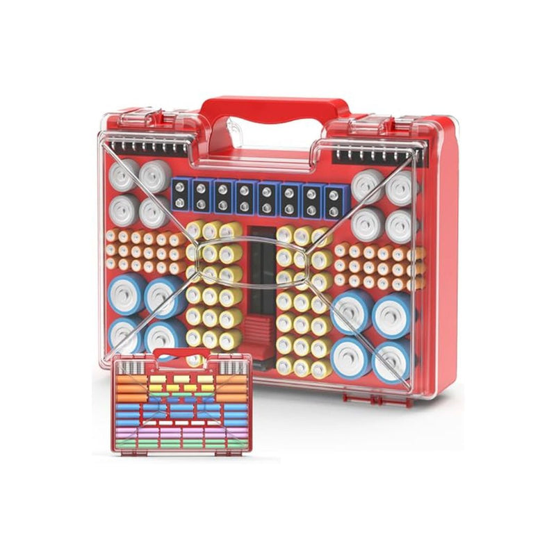 Battery Organizer Storage Case with Tester