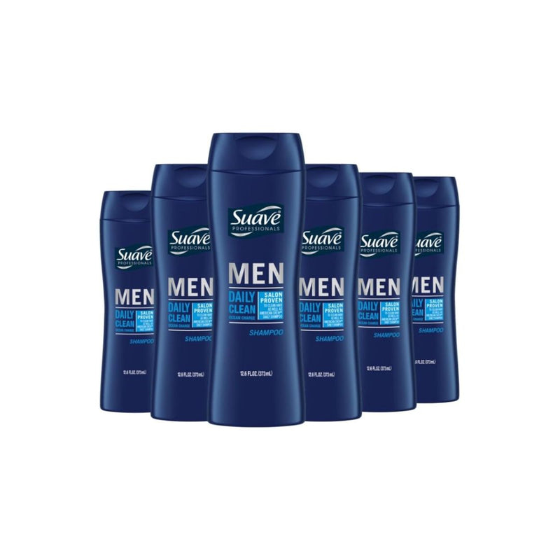 Pack of 6 Suave Men 2 in 1 Shampoo and Conditioner