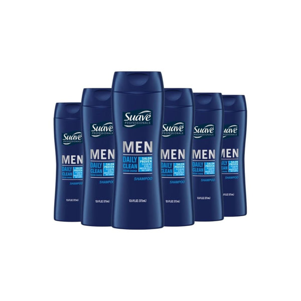 Pack of 6 Suave Men 2 in 1 Shampoo and Conditioner