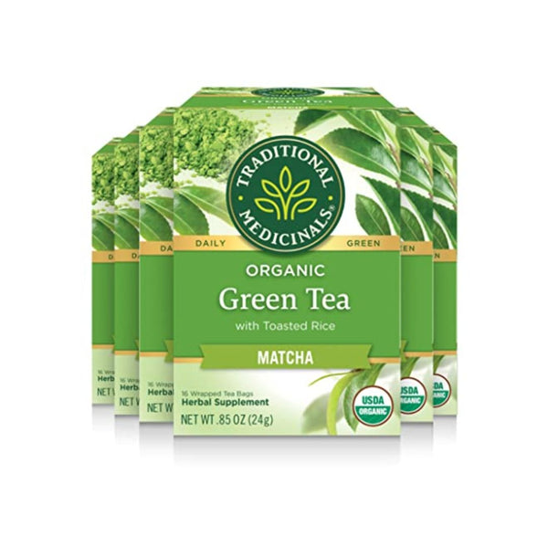 6 Boxes Of Traditional Medicinals Matcha Green Tea