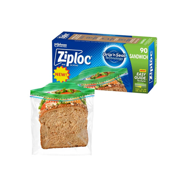 90 Ziploc Sandwich Bags