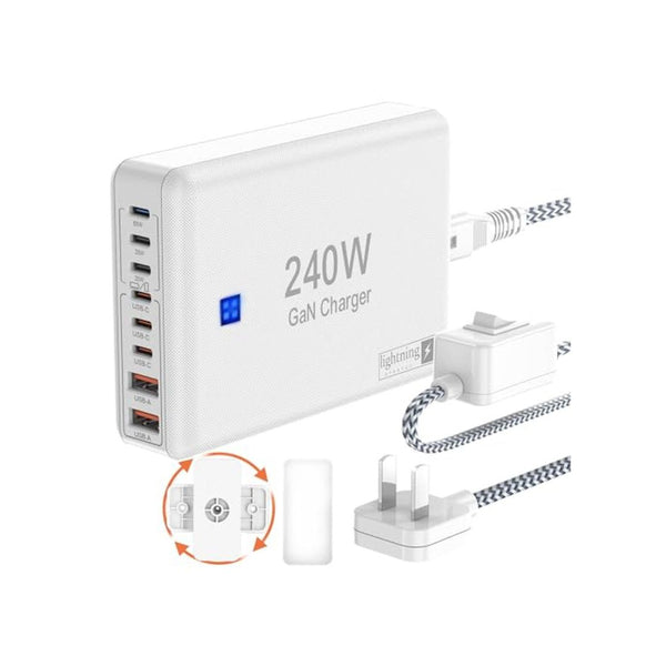 240W 8-Port GaN USB Charging Station