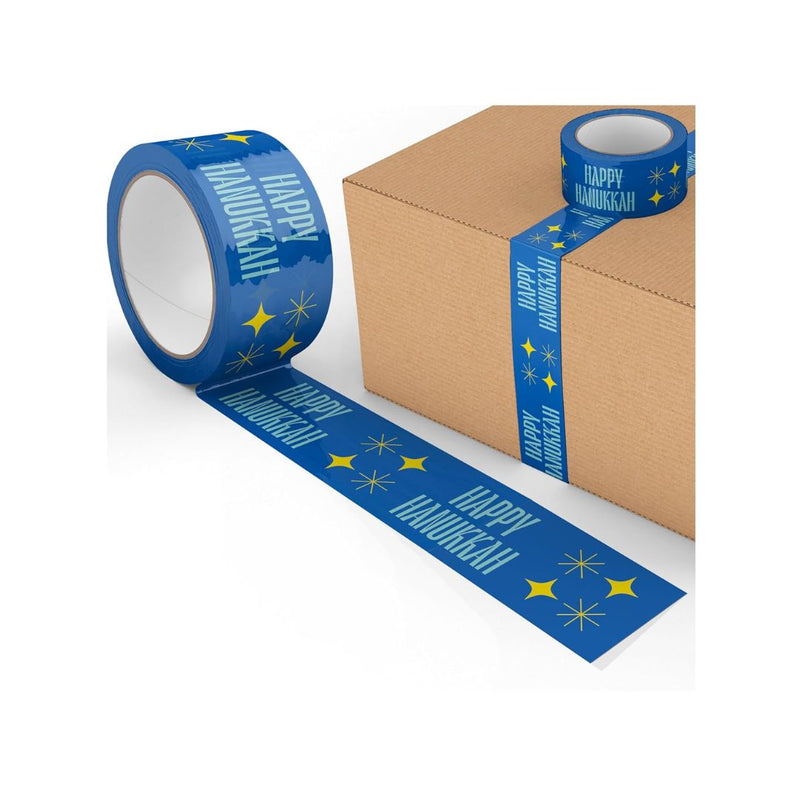 330-FT Happy Hanukkah Decorative Packing Tape