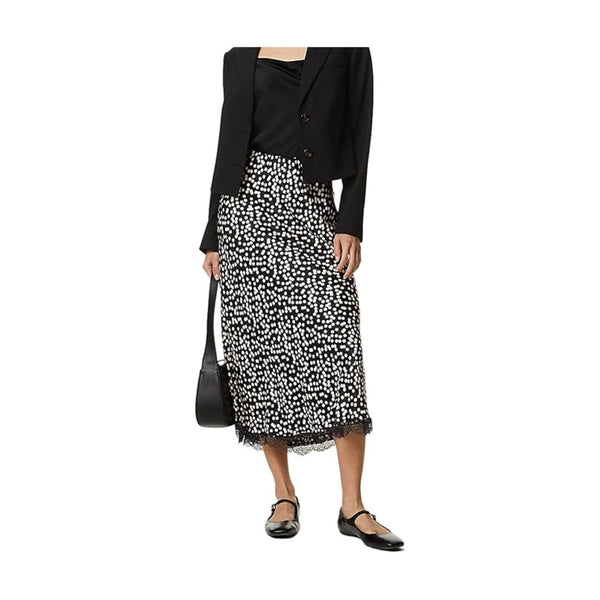 Women Polka Dots Midi Skirt