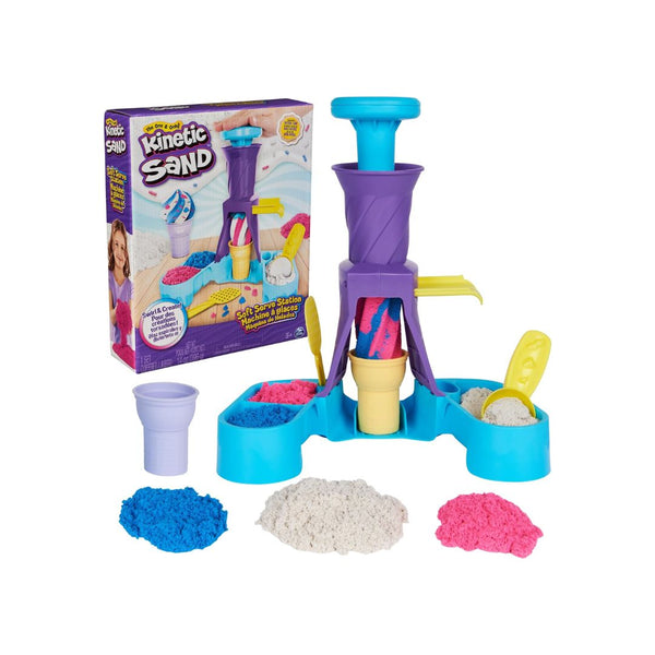 Kinetic Sand Soft Serve Station with 14oz Play Sand