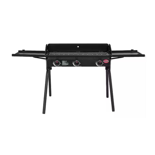 Char-Griller Portable Propane 3 Burner Camp Stove/Grill