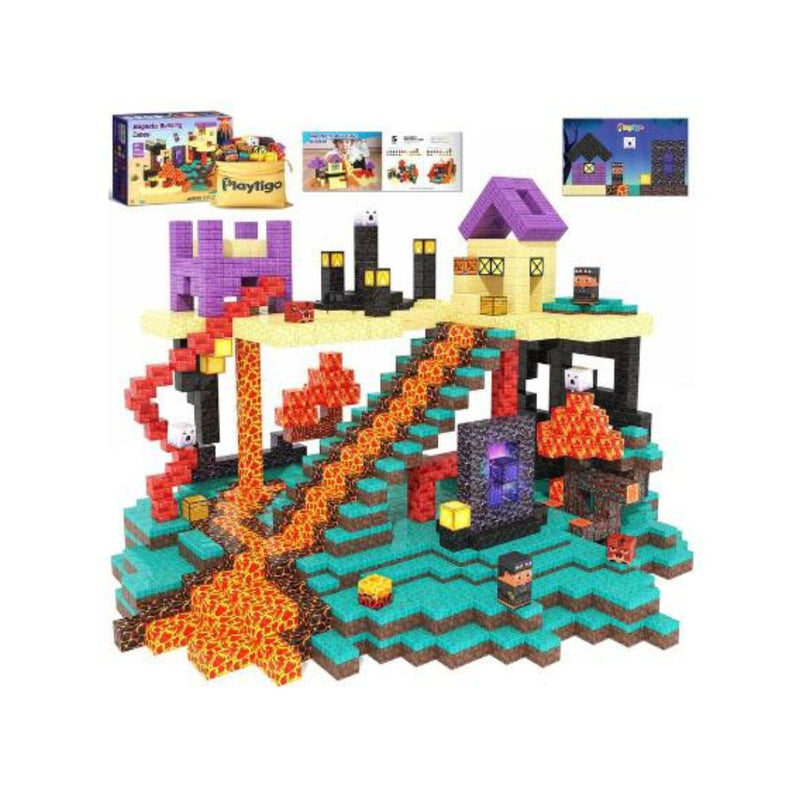 154-Pcs Playtigo Magnetic Cube Blocks