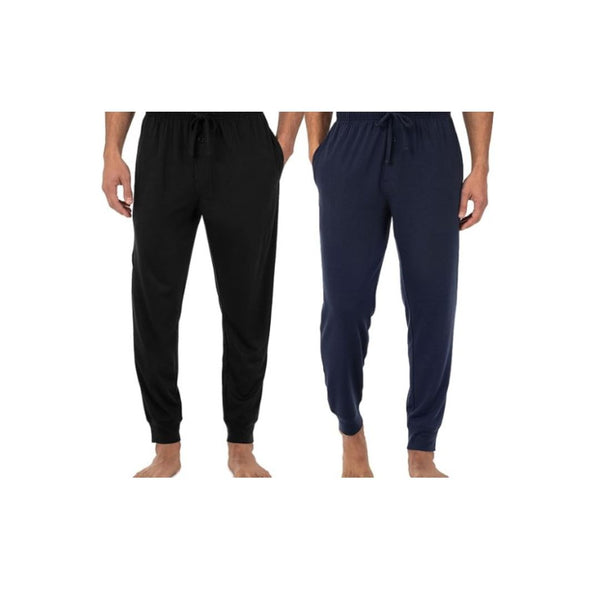 2-Pack Fruit of the Loom Men’s Jersey Knit Jogger Sleep Pants