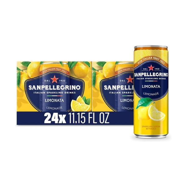 24 Cans of Sanpellegrino Italian Sparkling Drink Limonata