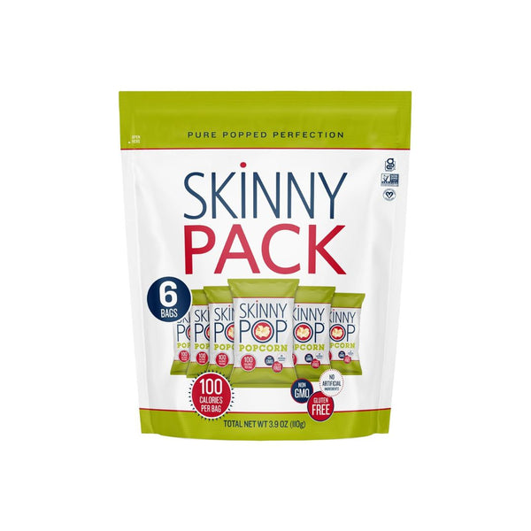 6 Bags of 0.65oz SkinnyPop Popcorn