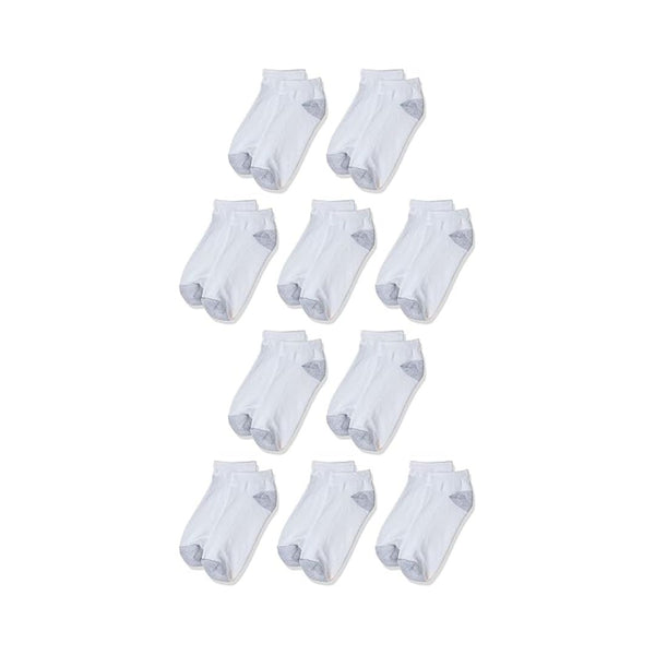 10-Pack Hanes Women's Low Cut Soft Moisture-Wicking Socks