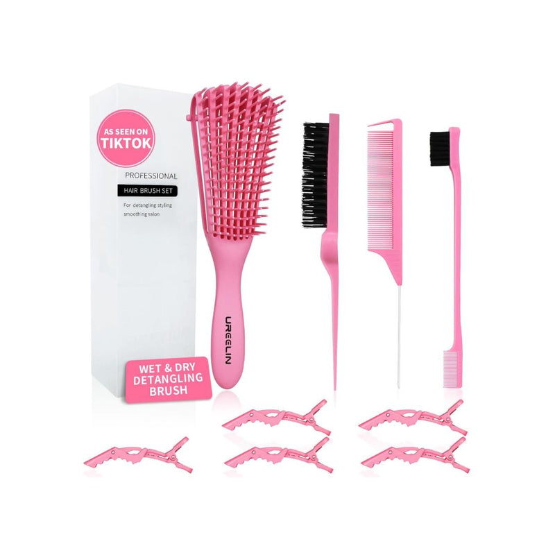 9-Pcs Detangler Brush Set