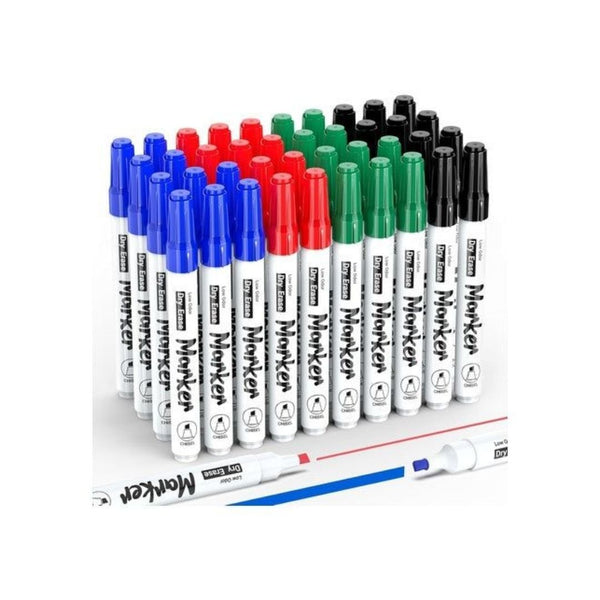 40 Low Odor Chisel Tip Dry Erase Markers