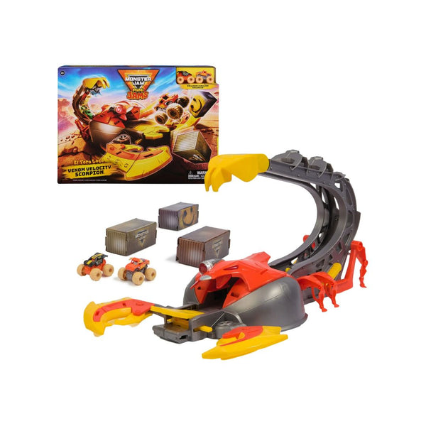 Monster Jam El Toro Loco Scorpion Playset with Trucks