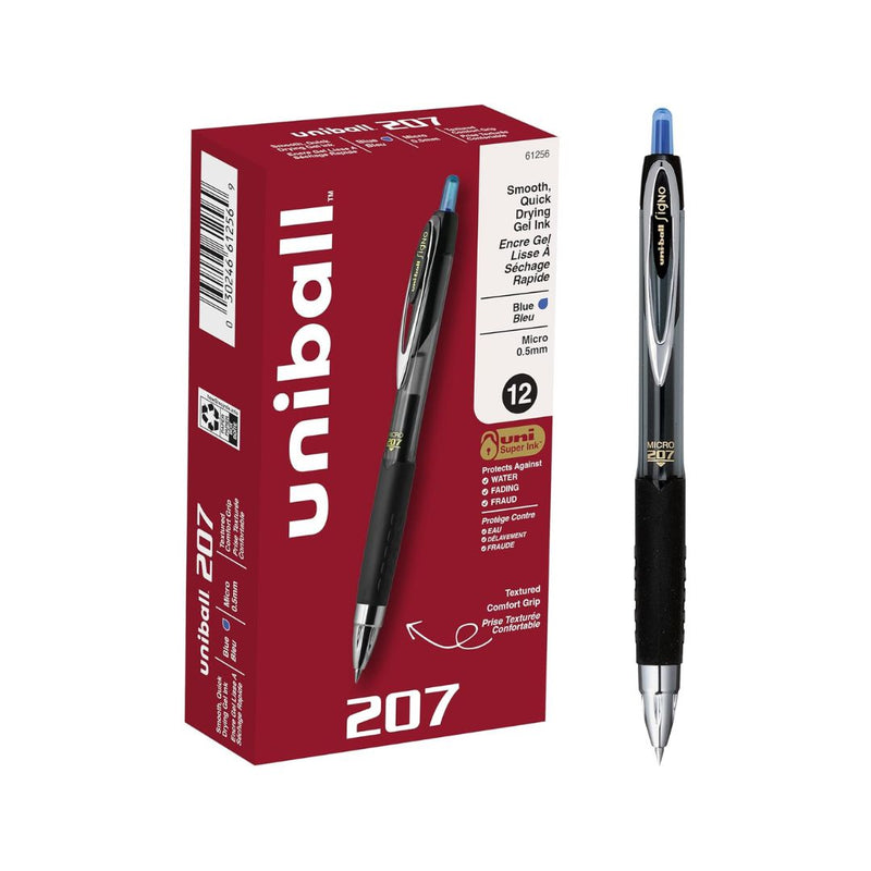 12 Uni-Ball Retractable Gel Pens