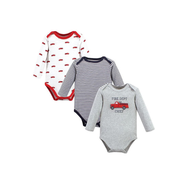 3 Hudson Baby Long-Sleeve Baby Bodysuits