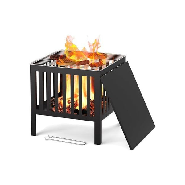 Portable Square Metal Firepit