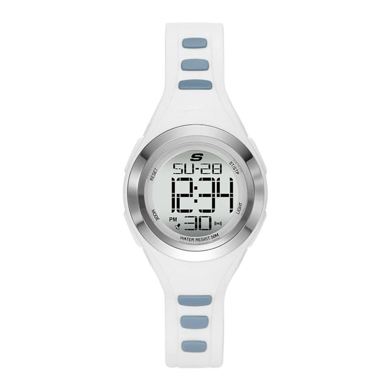 Skechers Men's Silver Digital Watch