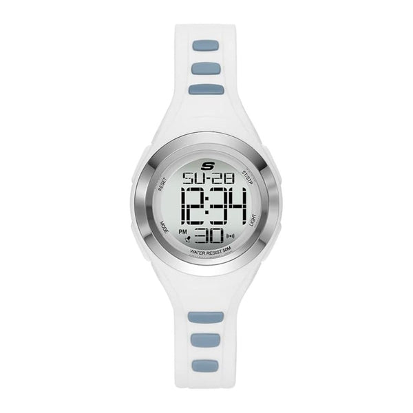 Skechers Men's Silver Digital Watch