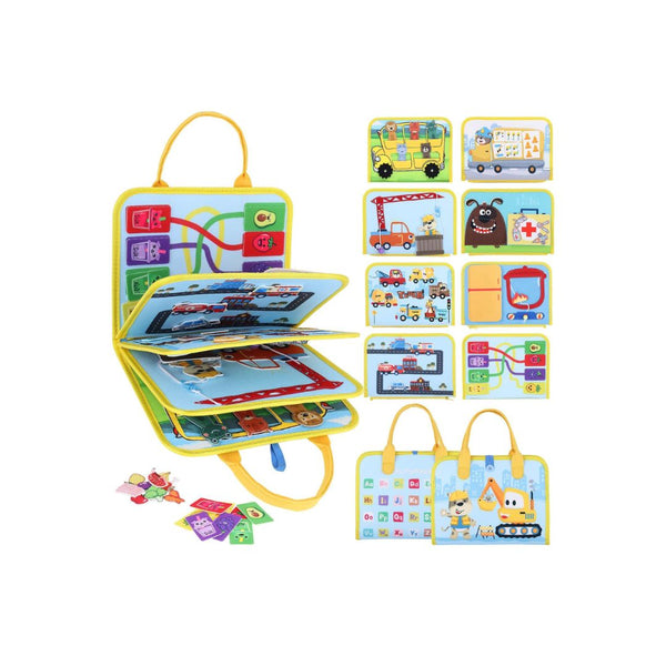 VisionX Interactive Toddler Felt Busy Book