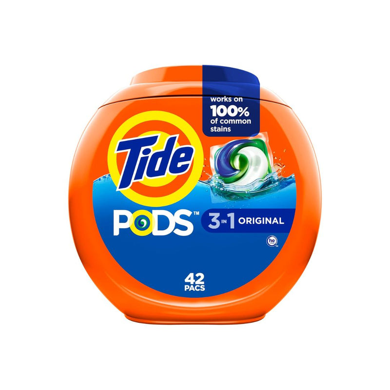 4 Tubs of Tide Liquid Laundry Detergent Soap Pacs