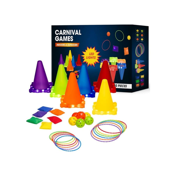 30-Piece Carnival Games Combo Set with LED Lights