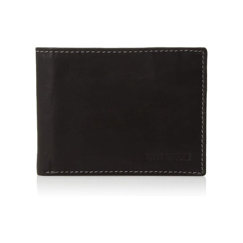 Steve Madden Men's Slim Leather Wallet