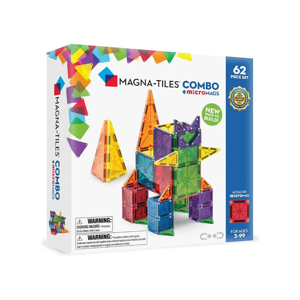 MAGNA-TILES Combo 62-Piece Magnetic Construction Set