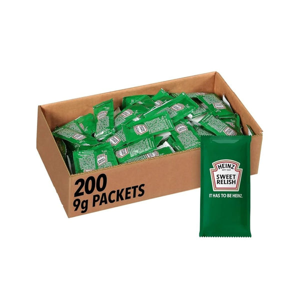 Pack of 200 Heinz Sweet Relish Single Serve Packets