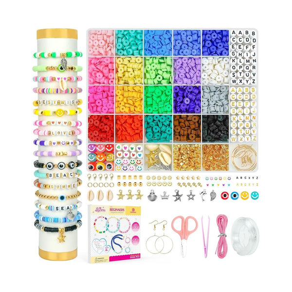 5,000 Pcs Clay Beads Bracelet Making Kit