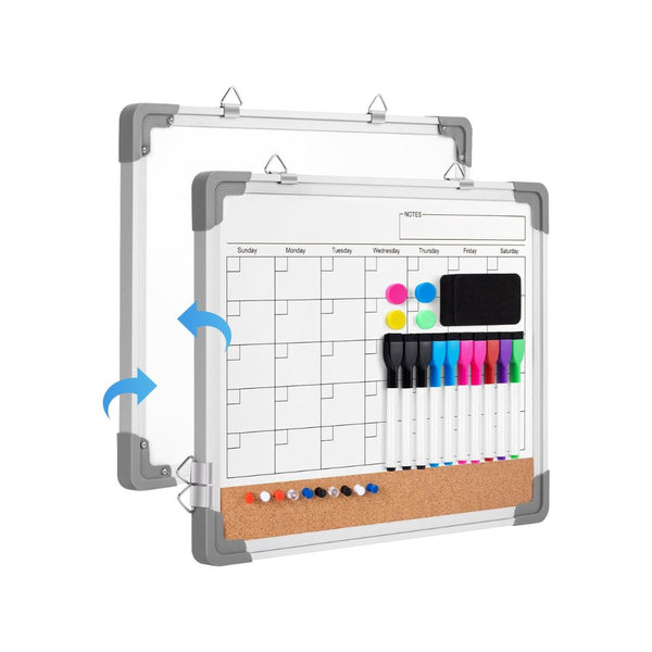 Monthly Calendar Dry Erase Cork White Board