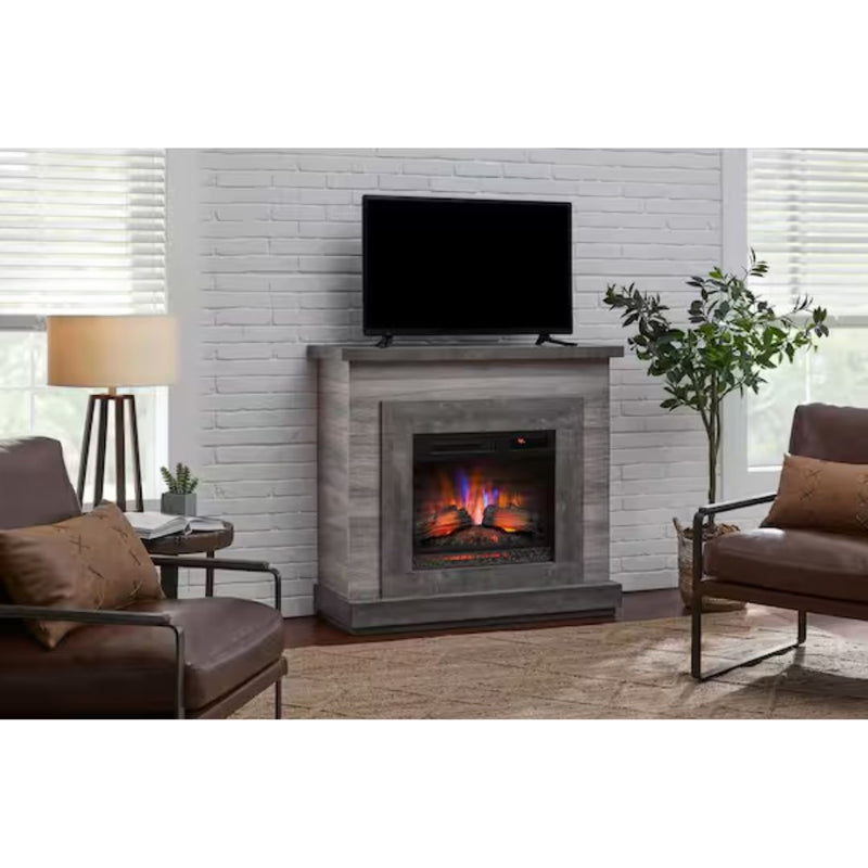 Electric Fireplace Wall Mantel