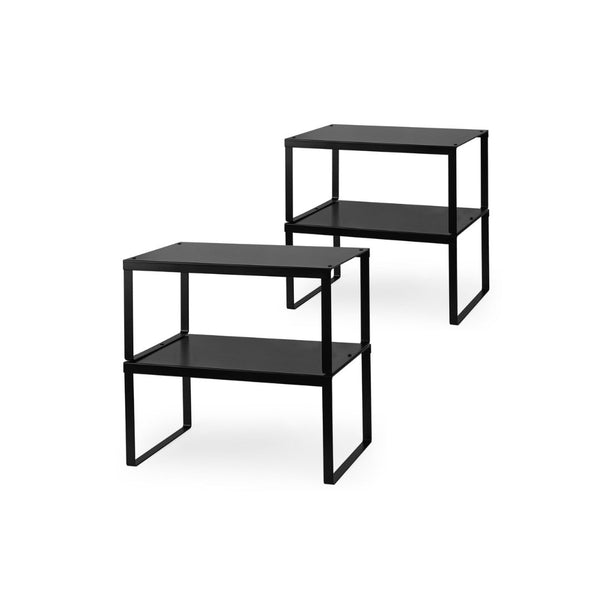 4-Pack Expandable Cabinet Shelf Organizer
