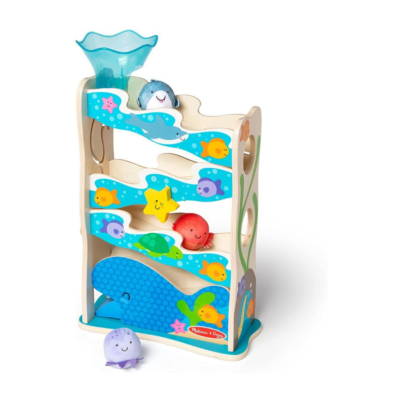 Melissa & Doug Rollables Wooden Ocean Slide Toy