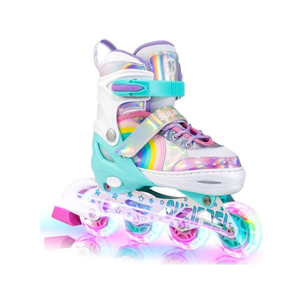 Kid's Rainbow Unicorn Inline Skates