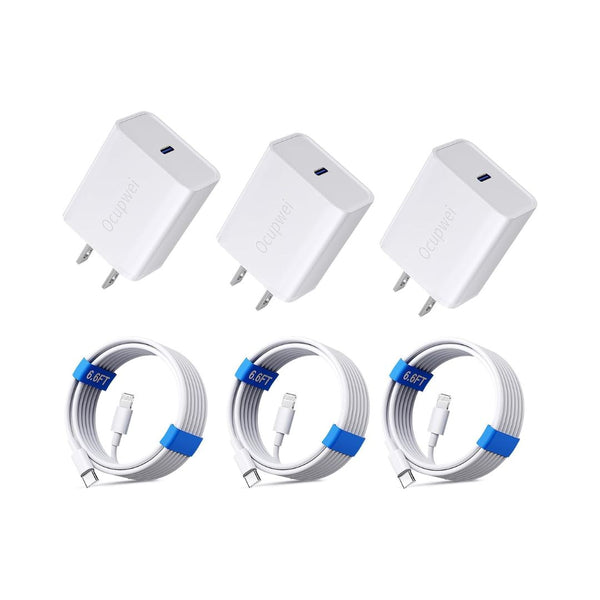 3-Pack Apple-Certified Charger Set