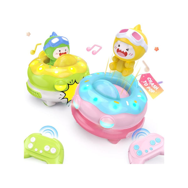 2-Pack Remote Control Ejecting Bumper Car