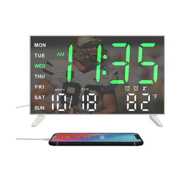 LED Mirror Alarm Clock