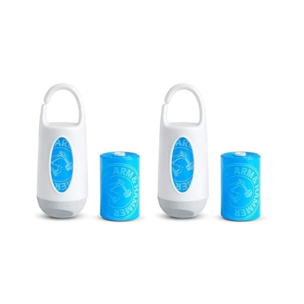 Pack of 2 Munchkin Arm and Hammer Diaper Bag Dispenser and 24 Diaper Disposal Bags