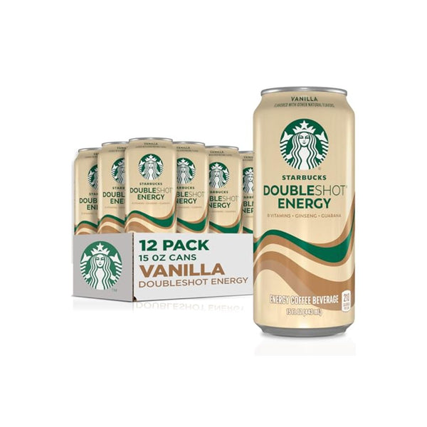 12 Pack Of Starbucks Doubleshot Vanilla Iced Coffee 15oz Cans