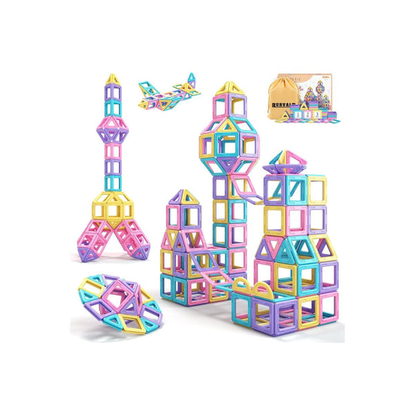 44-Pcs Magnetic Tiles Basic Set