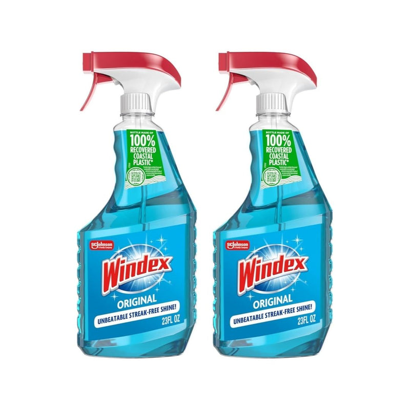 2 Bottles of Windex Glass and Window Cleaner Spray