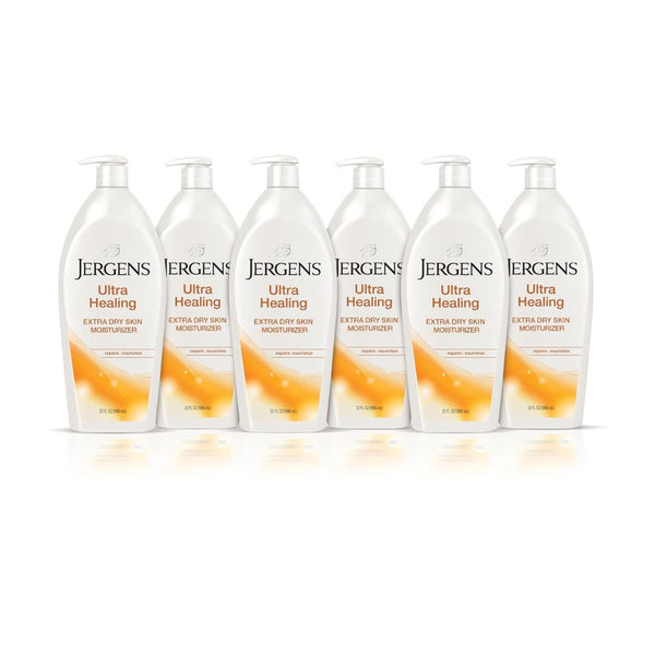 6 Bottles of 32oz Jergens Ultra Healing Body and Hand Lotion + $10 Amazon Credit