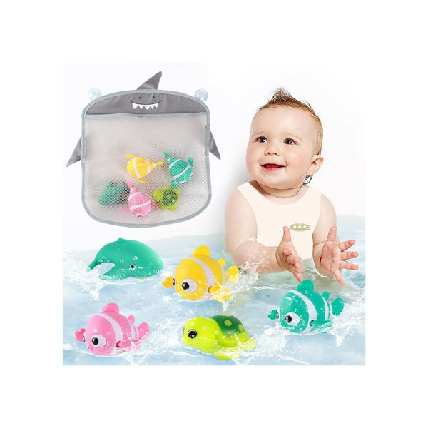 6-Pack Swimming Fish Bath Toys