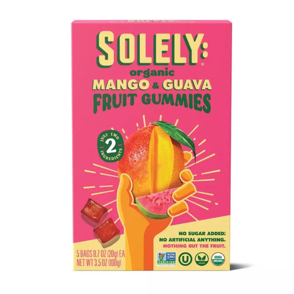 2 Packs Solely Organic Whole Fruit Gummies (Many Flavors)