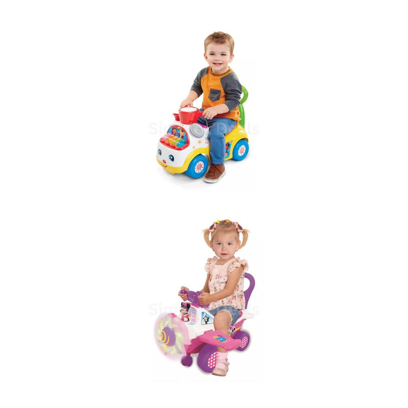 Fisher-Price Little People Music Parade Ride-On or Kiddieland Disney Minnie Activity Plane Ride-On