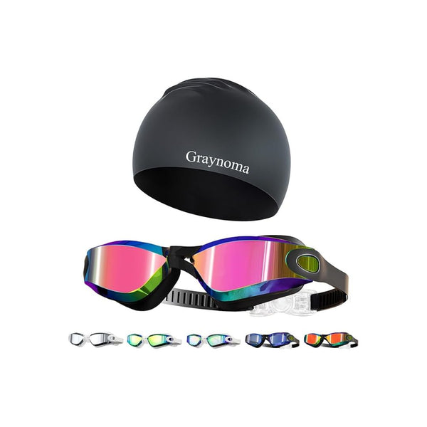 Swim Goggles & Swim Cap Set