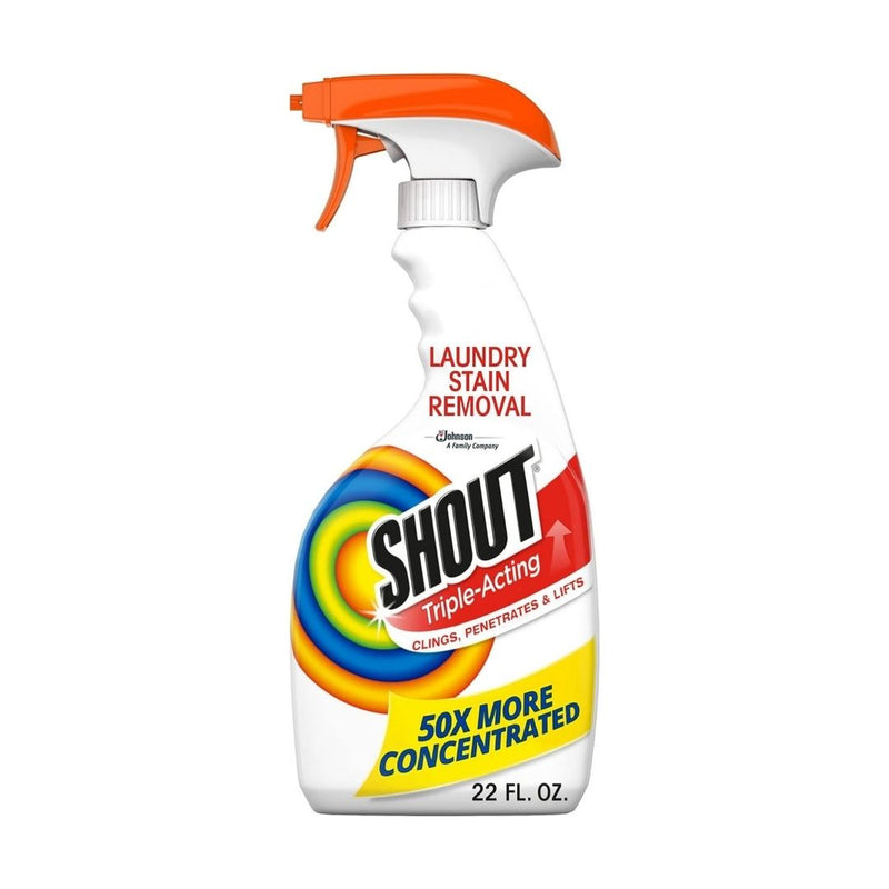 22oz Bottle of Shout Active Enzyme Laundry Stain Remover Spray