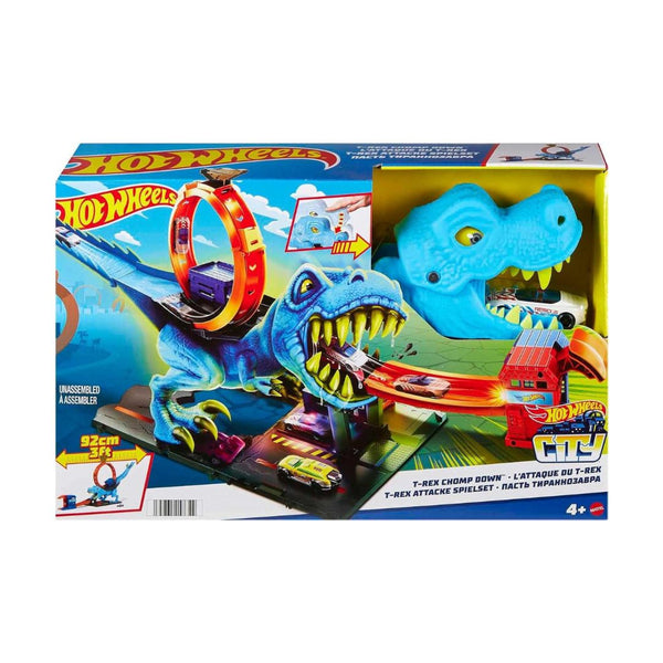 Hot Wheels City T-Rex Chomp Down Track Set