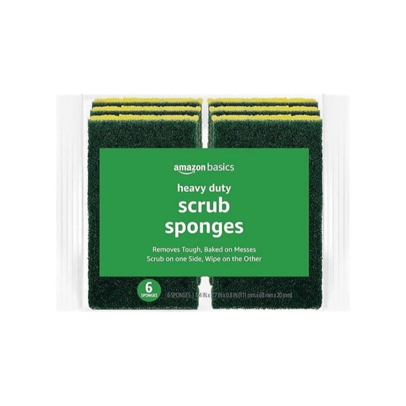 6-Count Amazon Basics Heavy Duty Sponges